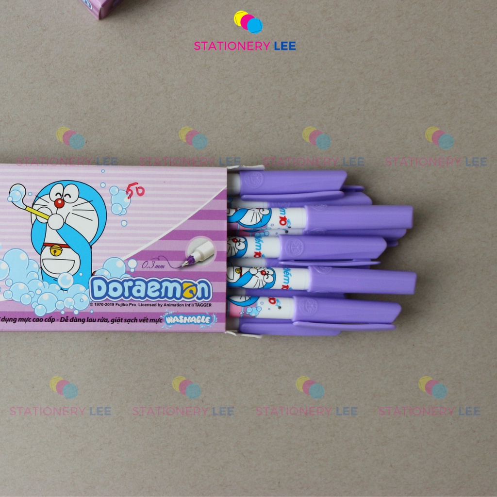 HỘP 10 BÚT DẠ KIM TÍM SẠCH FL-08/ FL-04/ FL-04 Bee bee - Bút dạ kim mực tím