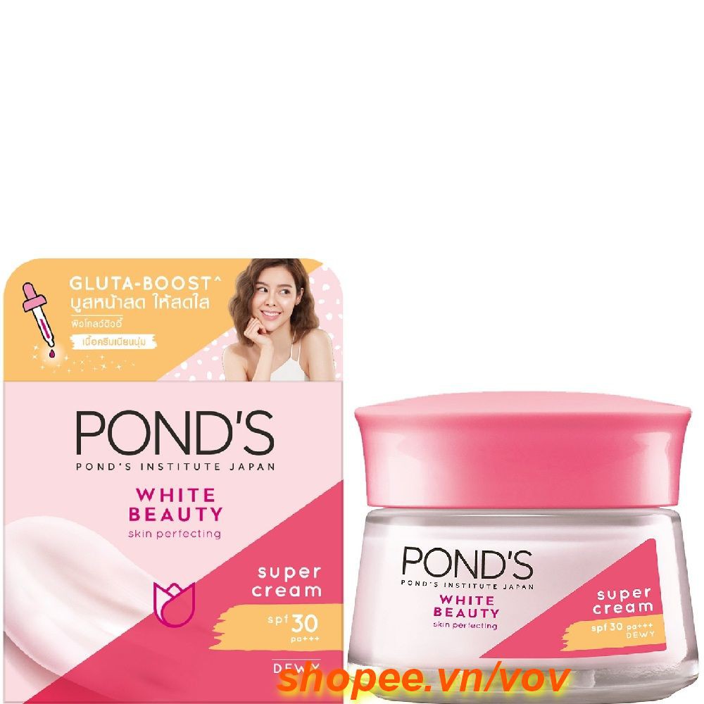 Kem Dưỡng Da 30g Trắng Hồng Rạng Rỡ Ponds White Beauty Ban Đêm Chính Hãng.