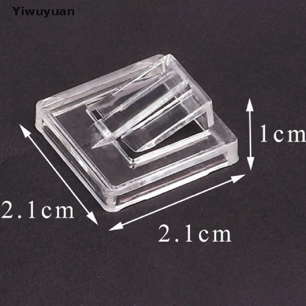 &lt; Yiwuyuan &gt; 10 Khay Trưng Bày Nhẫn Bằng Nhựa Trong Suốt