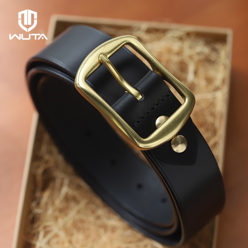 WUTA Chất lượng cao rắn Brass Belt Buckle Đồng nguyên chất nữ Needle Buckle Handmade DIY Da Craft Phần cứng Kích thước khác nhau