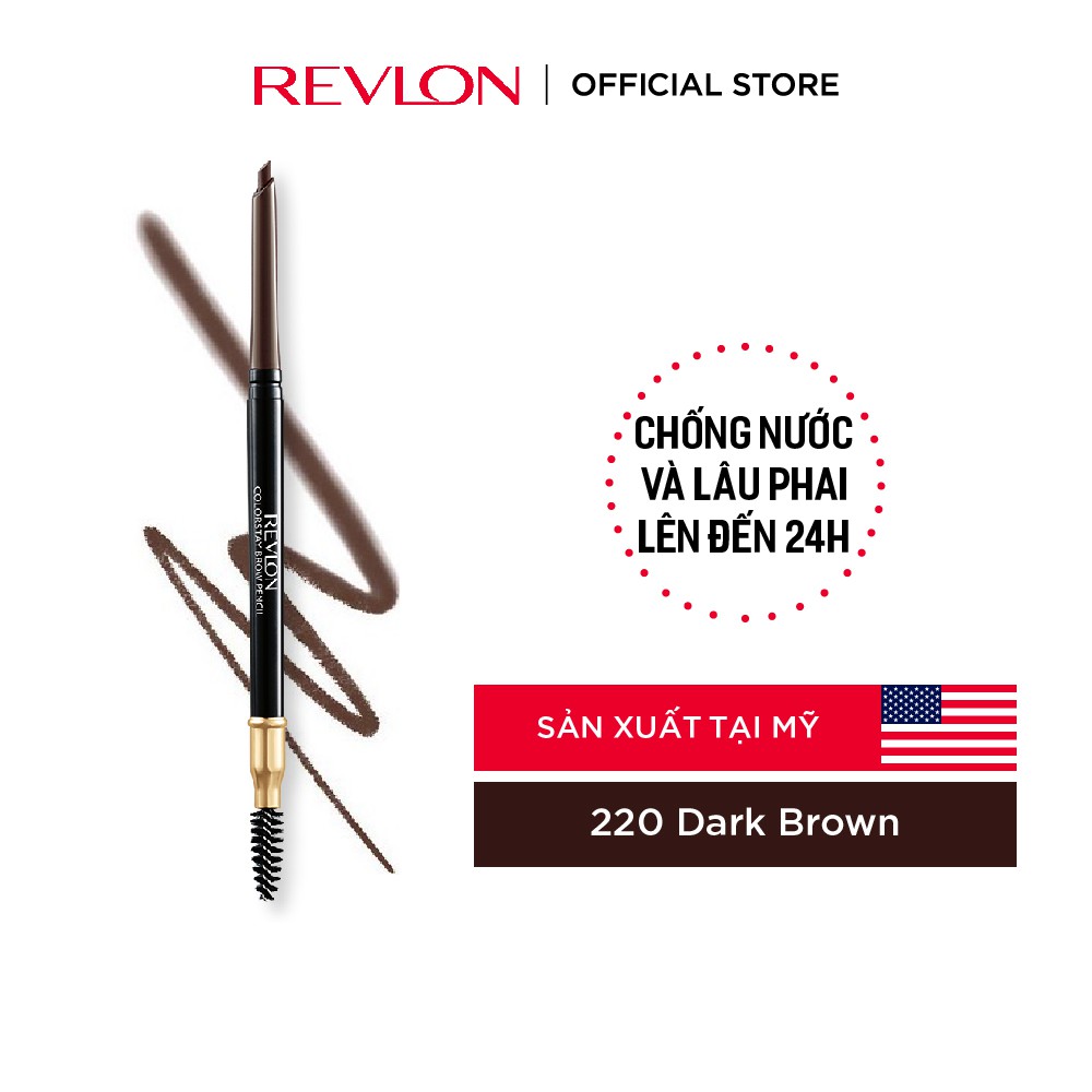 [Mã BMLTA50 giảm 50K đơn 150K] Chì kẻ mày lâu phai Revlon Colorstay Brow Pencil 0.35g