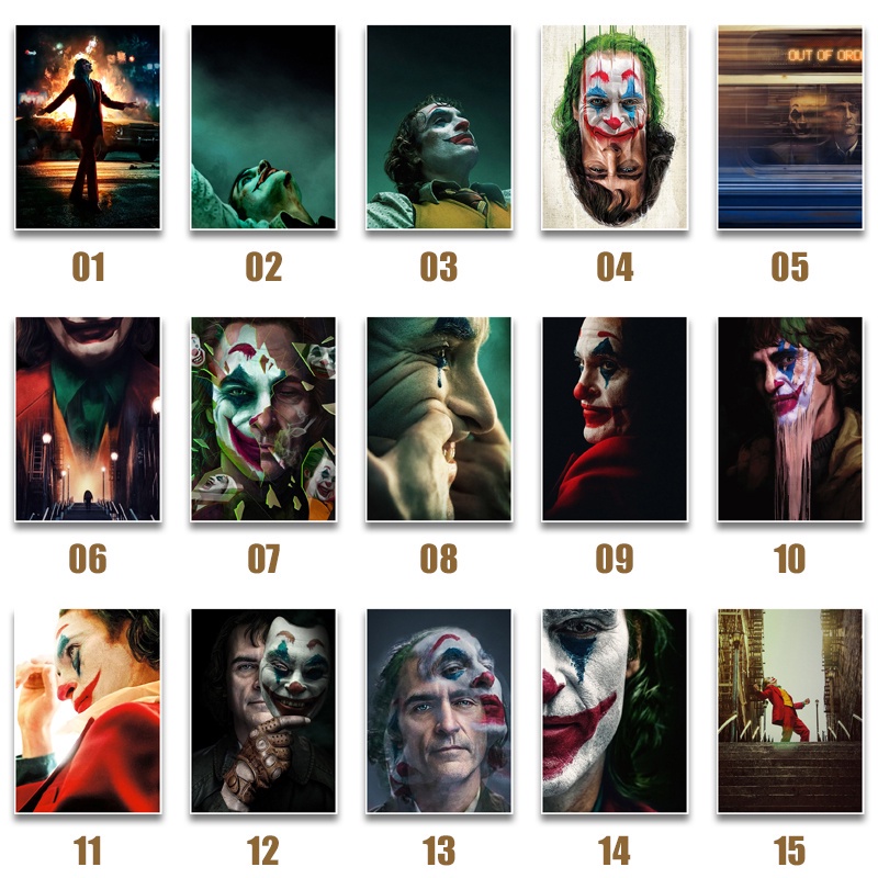 Giấy Dán Tường Trang Trí In Hình Joker Phong Cách Vintage Chất Lượng Cao MS: 317