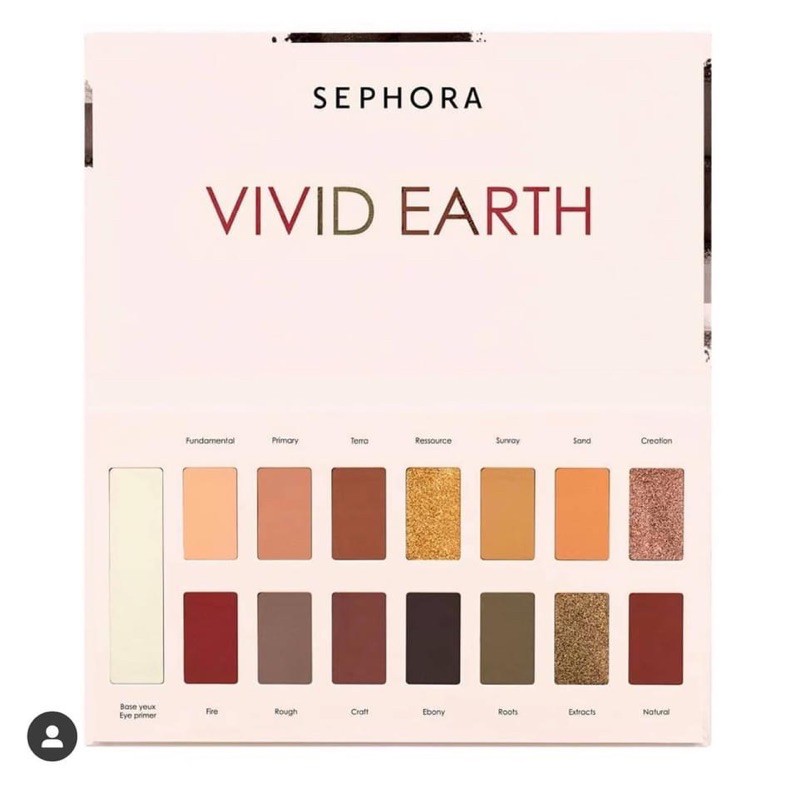 PHẤN MẮT 15 ô SEPHORA VIVID EARTH GOM SALE 70%