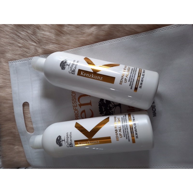 COMBO GỘI XẢ HẤP DẦU HƯƠNG NƯỚC HOA CAO CẤP KENZKUNZ 750ml