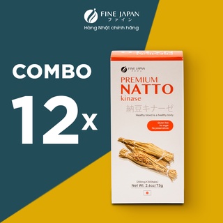 Combo 12 hộp viên chống đột qụy tăng tuần hoàn máu não - fine japan natto kinase 12 hộp x 300 viên