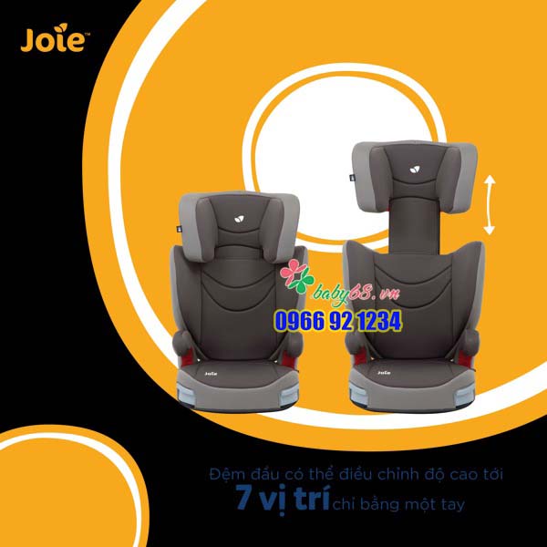 Ghế ngồi ô tô trẻ em Joie Trillo Dark Pewter - Ember cho bé từ 15kg đến 36kg (3 - 12 tuổi)