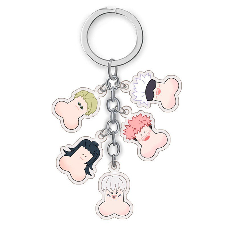 Móc khóa nhựa acrylic trong suốt hình nhân vật anime Jujutsu Kaisen Cuspidatum Yuren Gojo Goku