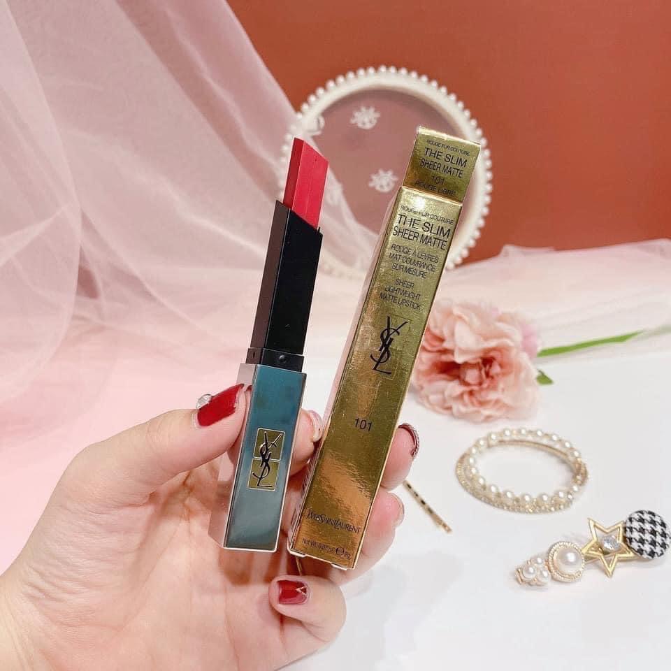 SON MÔI CAO CẤP YSL SLIM MATTE 101 - HÀNG CHÍNH HÃNG