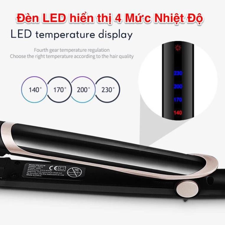 Máy uốn tóc kemei KM -2219 cho mái tóc đẹp kiểu dáng mới  - chưc năng uốn cụp  - uốn phồng - làm xoăn -  mini