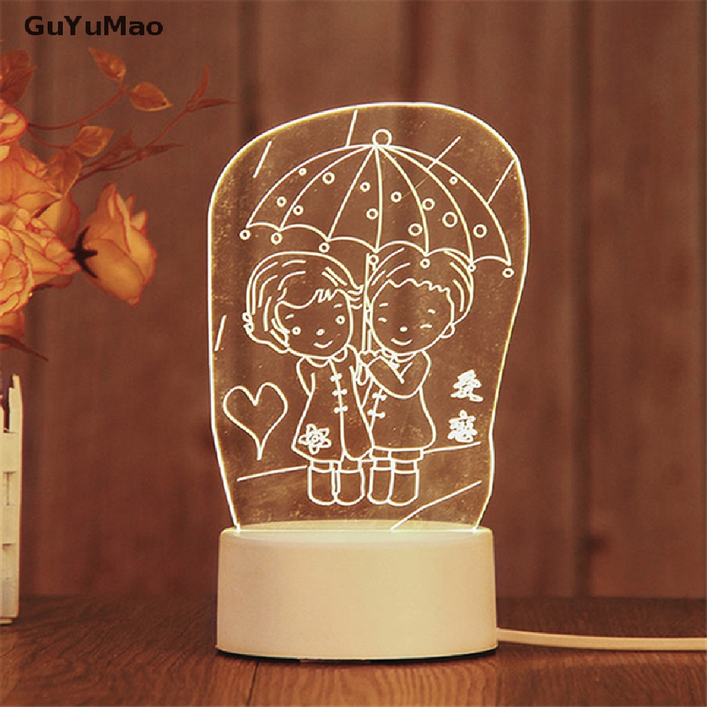 Đèn Ngủ 3D Bằng Acrylic Dùng Trang Trí Phòng Ngủ