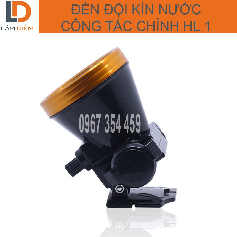 Đèn pin đội đầu sạc kín nước công tắc chỉnh HL1