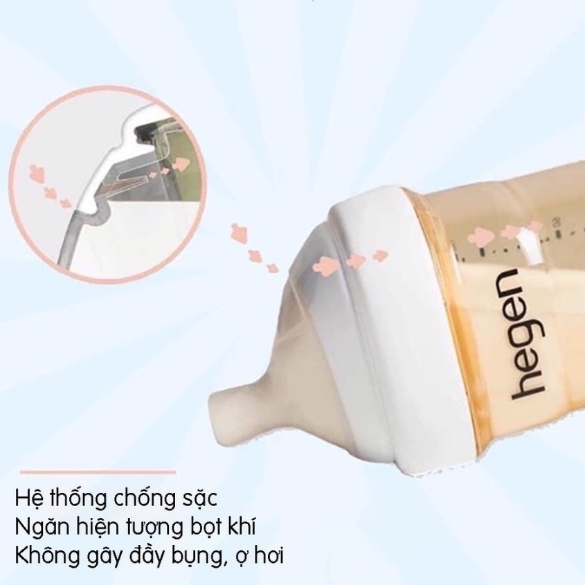 Núm ti bình sữa Hegen cho bé, núm ty thay thế số 0, 1, 2, 3 và Y cắt Tách Lẻ Hộp Đôi - 1 Đổi 1 Nếu Lỗi NSX
