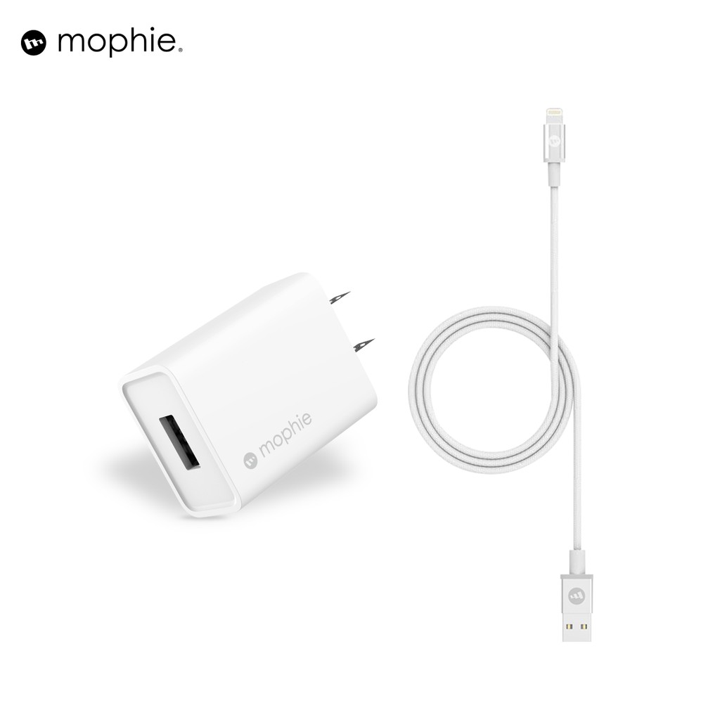 [Mã ELDTRSEP giảm 5% đơn từ 150K] Combo sạc MOPHIE 10W cho iPhone/iPad(Sạc Mophie 10W USB-A + cáp Mophie Lightning 1m)