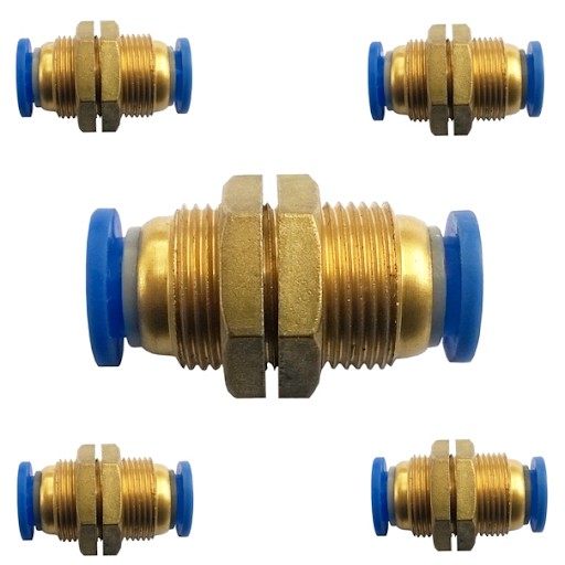 Đầu nối thẳng bằng đồng khí nén PM