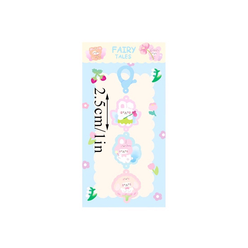 Móc Khóa acrylic Hình Cuốn Sách/Gấu Phong Cách Hàn Quốc