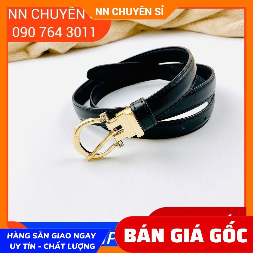 DÂY NỊT DA LOGO SANG CHẢNH ⚡100% ẢNH THẬT⚡ THẮT LƯNG NỮ