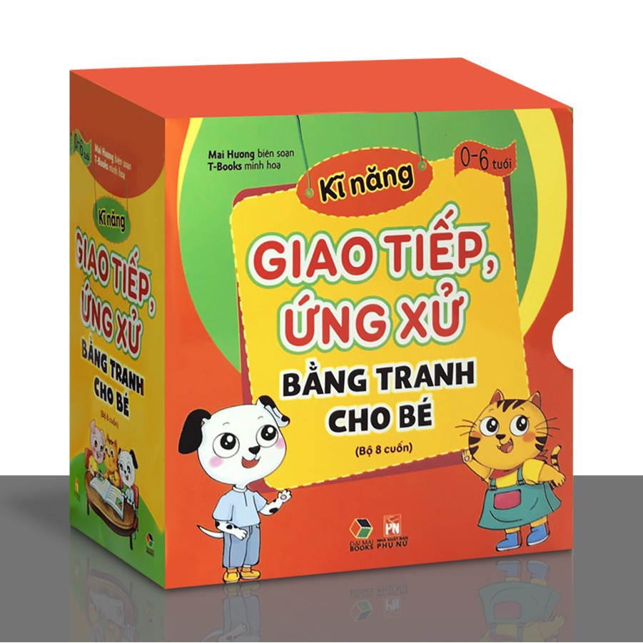 Sách - Kỹ năng giáo tiếp ứng xử bằng tranh cho bé ( Bộ 8 Cuốn )