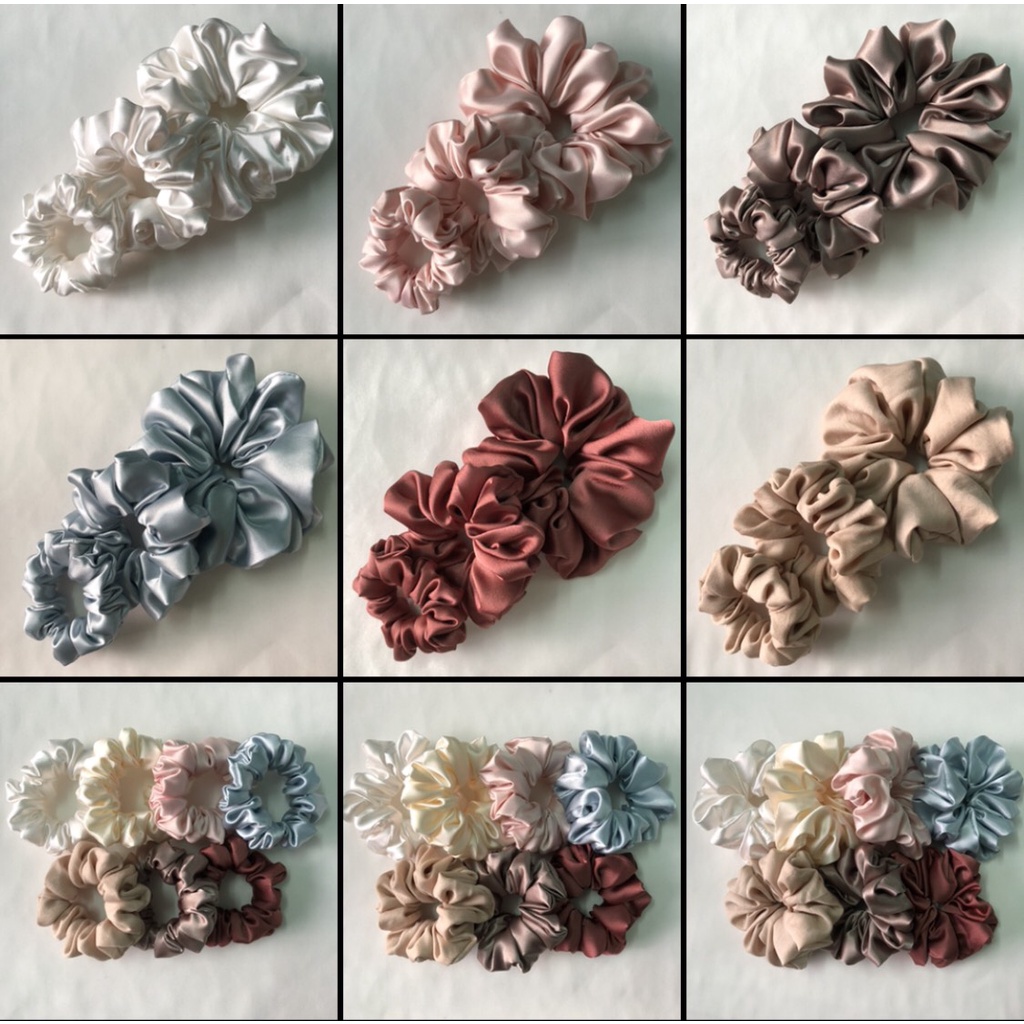 Buộc tóc Scrunchies Handmade Siêu Xinh (Hàng thủ công chính hãng Dazzle) Vải tốt - Tỉ mỉ - AMZO