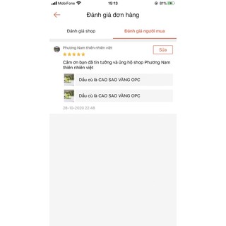 Cù là CAO SAO VÀNG OPC