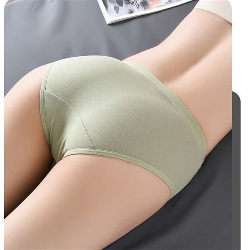 Quần Lót Cotton Không Đường May Thoáng Khí Chất Lượng Cao THời Trang Đơn Giản Cho Nữ