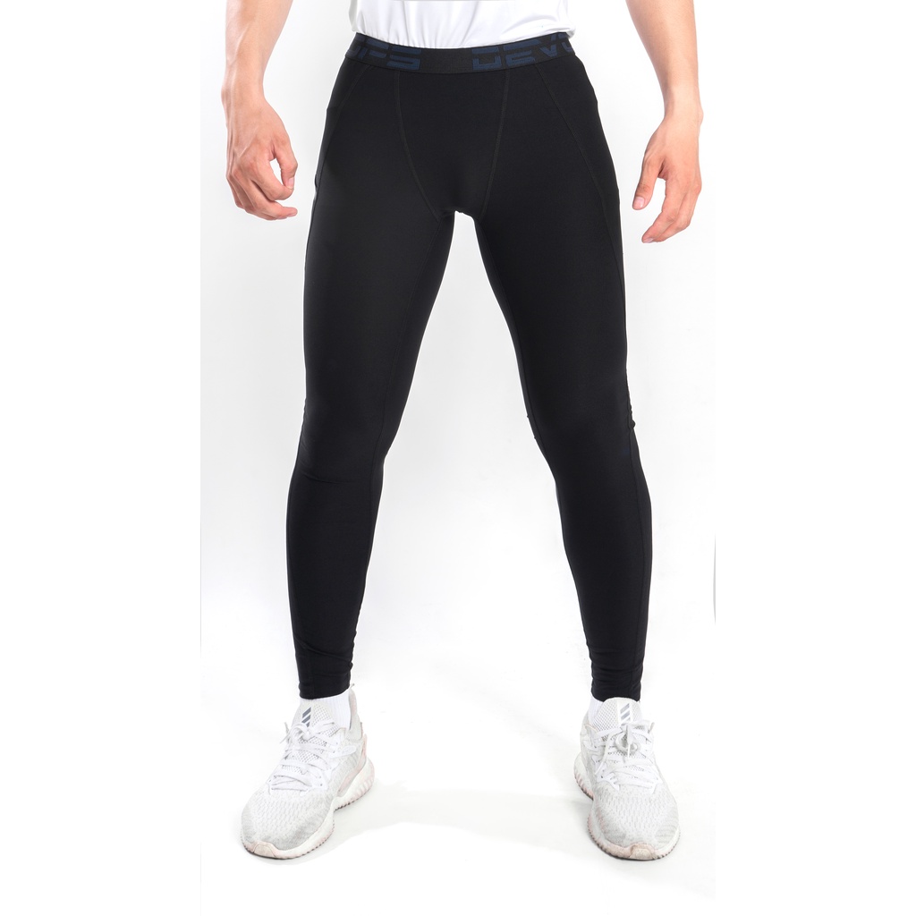 Quần legging tập gym nam DEVOPS thể thao dài có túi bản to form ôm co giãn bó cơ đạp xe TSLA DEL1008