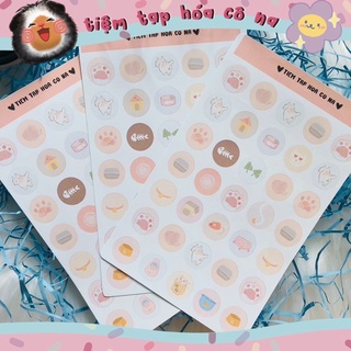Sticker/decal dán About-Cat, chủ đề mèo/ trang trí sổ,bullet journal,craft book/dán thiệp -tiemtaphoacona