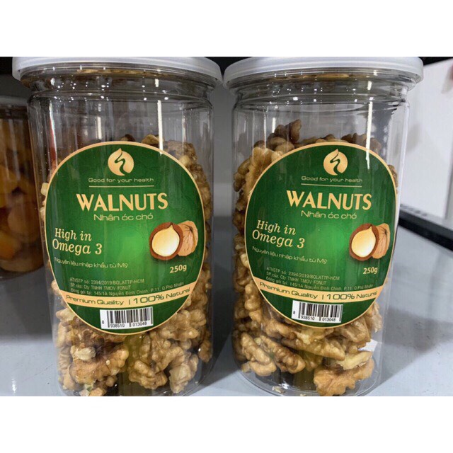 Nhân quả óc chó mỹ 250g - Sả phẩm dinh dưỡng cực tốt dành cho bà bầu, ăn vặt cho mọi lứa tuổi