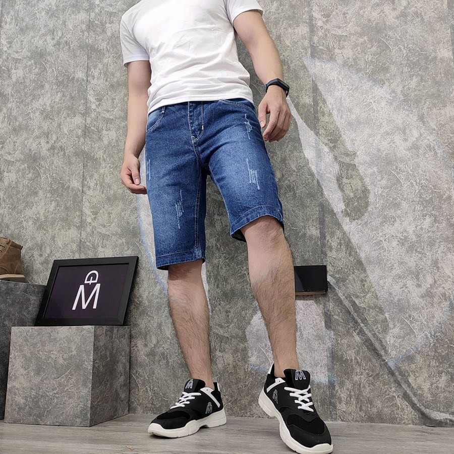 [Mã FAMAYMA2 giảm 10K đơn 50K] Quần short jean nam TS413 vải chất đẹp không phai màu đẹp Tronshop