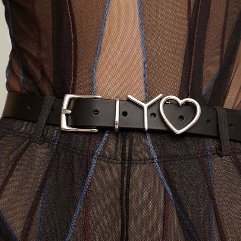 Thắt Lưng Da PU Phối Dây Xích Có Thể Điều Chỉnh Phong Cách Hip Hop Thời Trang Mùa Hè Cho Nữ