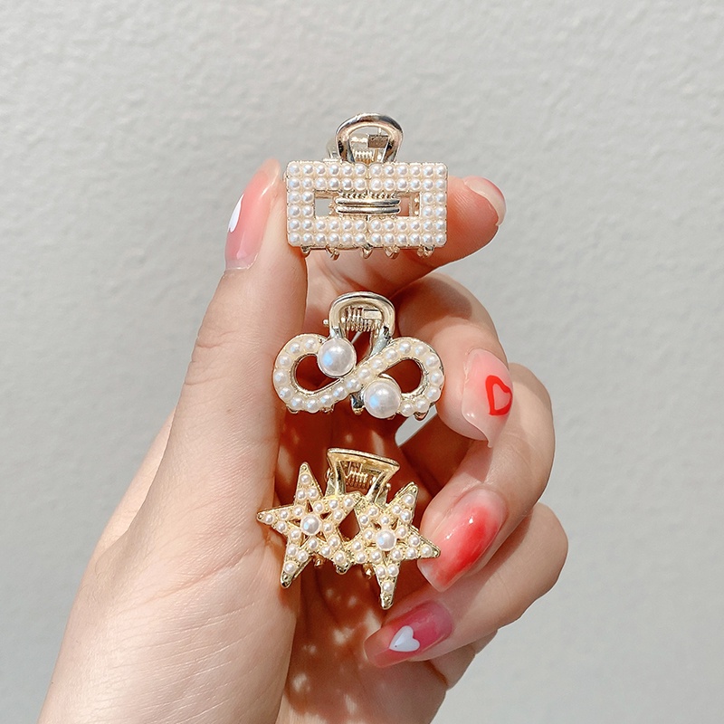 Kẹp Tóc Đính Ngọc Trai Nhân Tạo Phong Cách Thời Trang Hàn Quốc