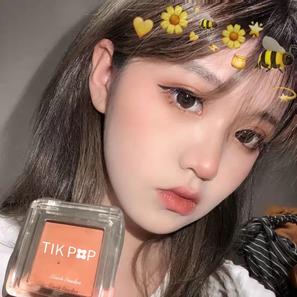 Phấn Má Hồng Đơn Sắc Độ Bóng Cao Chống Nước Lâu Trôi Tự Nhiên Cho Học Sinh