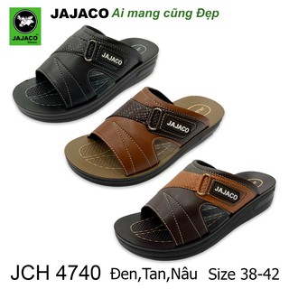 Dép nam quai ngang đế cao nhập khẩu Thái Lan JAJACO, chất liệu PU cao cấp, thời trang độ bền cao JCH 4740