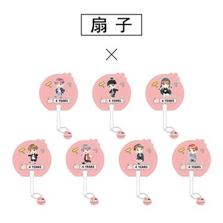 Nametag, quạt, móc khóa chibi BTS 4th
