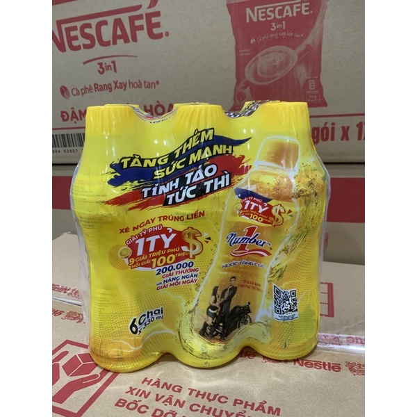 Lốc 6 chai nước tăng lực Number 1 chai 330ml