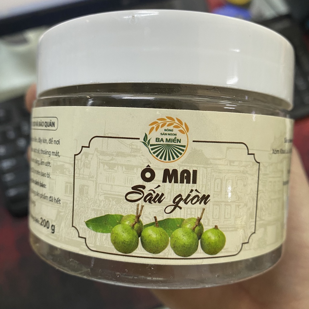 Ô mai Sấu Giòn lọ 200g Nông sản Phú Lương