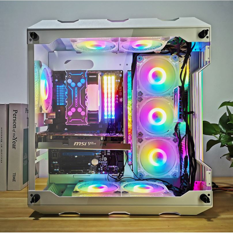 Quạt Tản Nhiệt, Fan Case Led RGB Coolmoon D2 - Đồng Bộ Hub