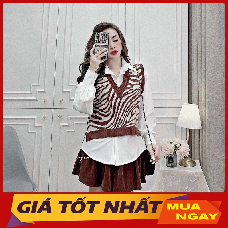 Áo Gile Báo Dày Dặn Hàng Quảng Châu M011