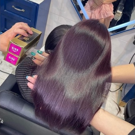 Thuốc nhuộm tóc màu tím A86 dạng kem típ 100ml cho Salon