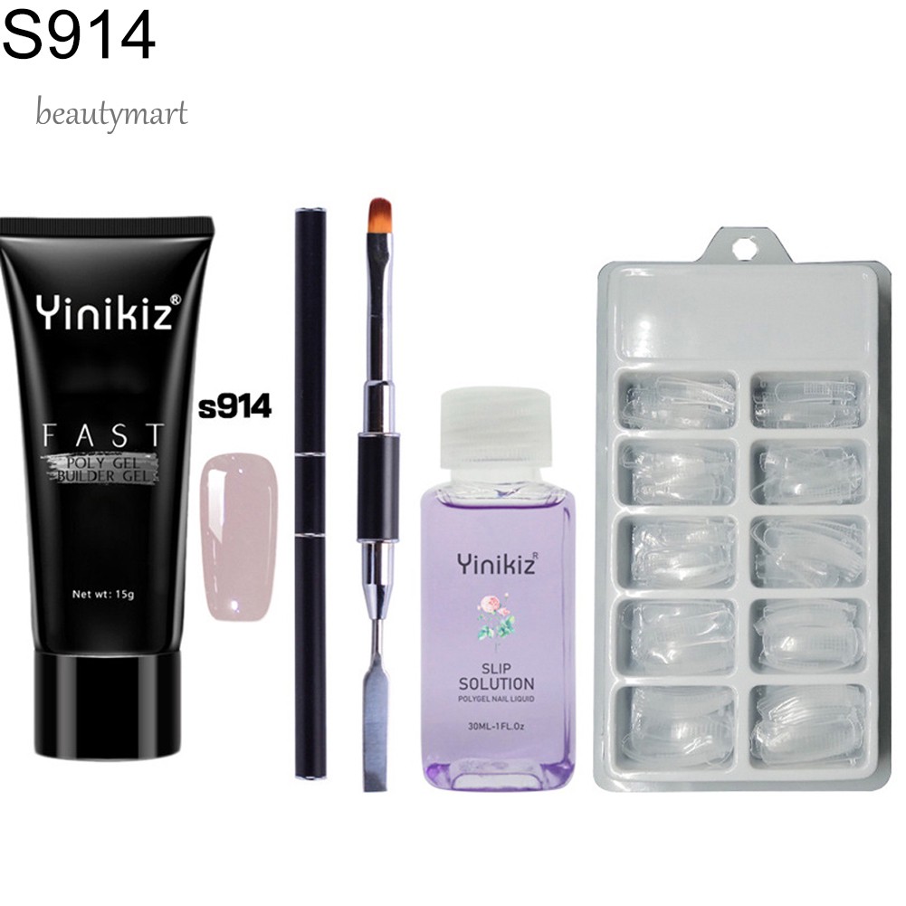 [Hàng mới về] Bộ gel đắp mỏng kèm dụng cụ làm móng chuyên dụng