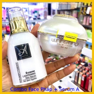 Combo Kem face Pháp A + Serum A Spot Huyết thanh Phương Anh Chính hãng