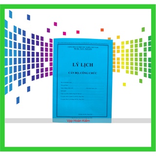 Combo 5 quyển lý lịch công chức mẫu 1a-bnv/2008 ban hành kèm theo quyết định số 06/2008/qđ-bnv ngày 18/6/2008 bnv