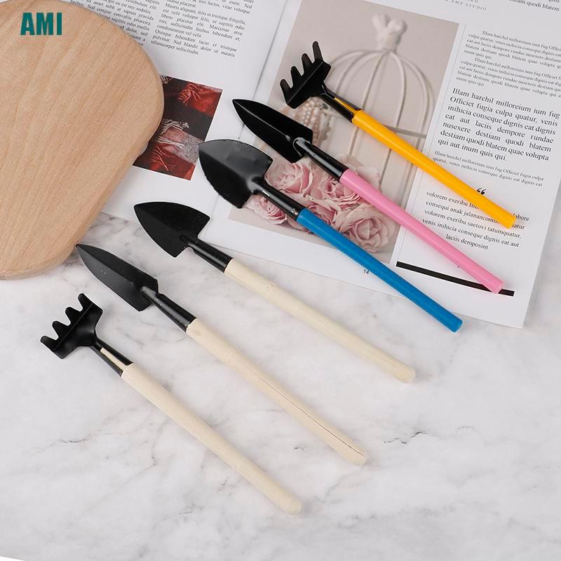Bộ 3 dụng cụ làm vườn bằng gỗ + sắt tiện lợi