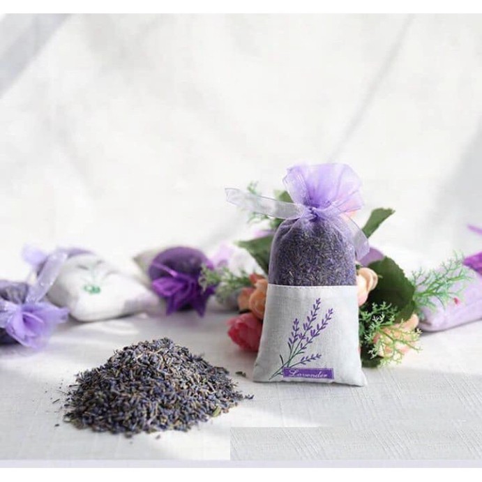 Túi thơm FREESHIP Túi thơm hoa oải hương lavender treo phòng ngủ, khử mùi cho căn phòng của bạn