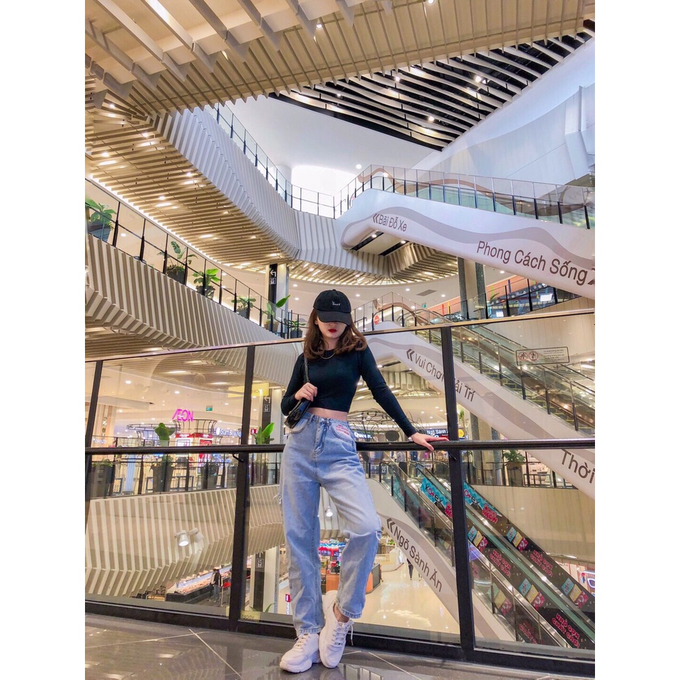 Áo Croptop Tay Dài Dáng Ôm Len Tăm (hình thật/có video/sẵn) | BigBuy360 - bigbuy360.vn