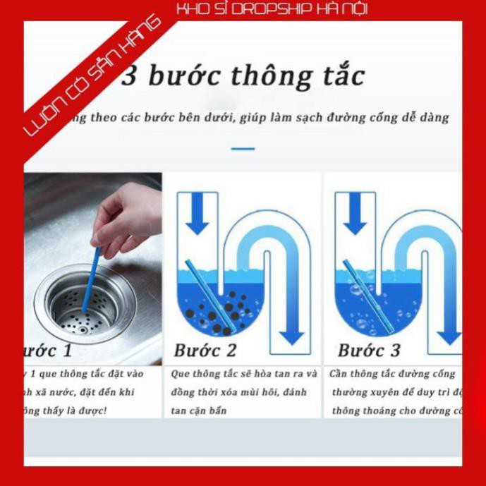 Que thông tắc cống sani sticks đa năng thông minh cho vệ sinh đường ống bồn rửa bát chén tay mặt nghẹt