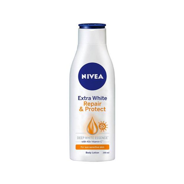 Sữa dưỡng thể dưỡng trắng NIVEA ban ngày giúp phục hồi & chống nắng SPF30 (200ml)