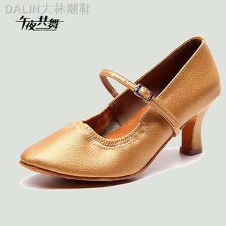 ☫✳♕Giày Khiêu Vũ Latin Đế Mềm Cao Vừa Thời Trang Dành Cho Nữ 125
