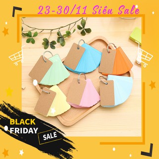 [MUA 10 TẶNG 1] Thẻ flashcard trắng CAO CẤP siêu dày tặng bìa 4D kèm khoen