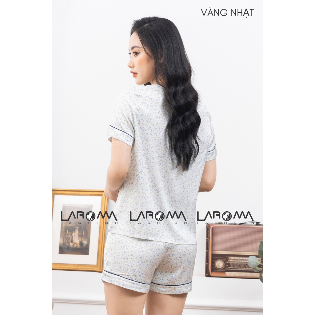 Bộ pijama họa tiết đùi nữ Laroma