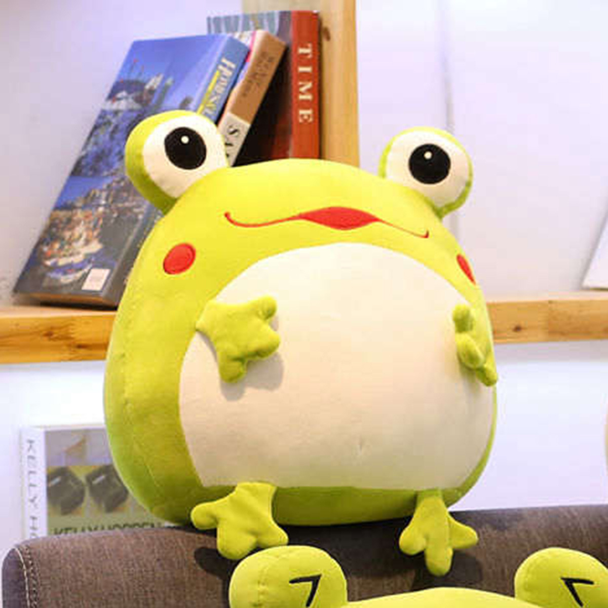 Gối ôm nhồi bông giữ ấm tay 3 trong 1 thiết kế hình chú ếch đáng yêu
